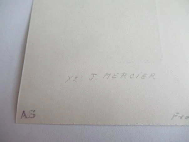 Originální signované exlibris 11,5 x 8,5 cm – P. E. Lévy – Jocelyn Mercier