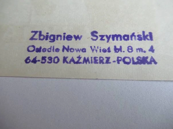 Originální dvoubarevný exlibris 12,5 x 11 cm – Zbigniew Szymański / Ženský akt – Vlastní tisk autora