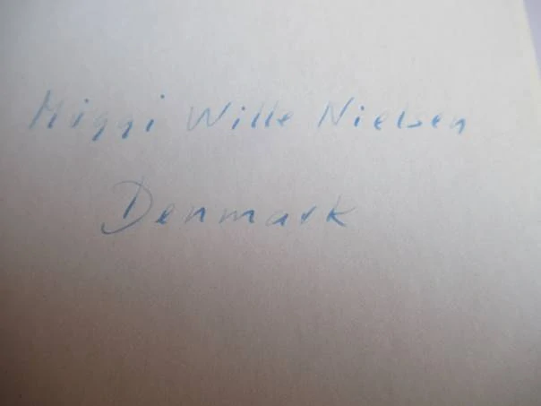 Originální exlibris od dánského autora – Muggi Wille Nielsen, 13,5 × 7,5 cm