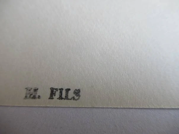 Signované tříbarevné exlibris Dr. O. Mařík, 14 × 9 cm – Otakar Mařík-Fils