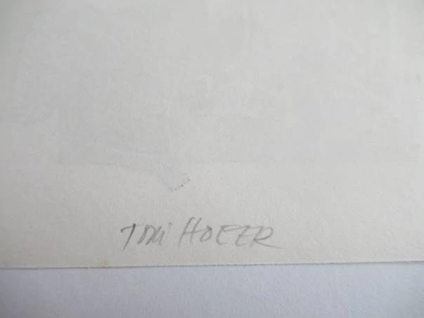 Exlibris Alfred Berger, 1969, Prof. Toni Hofer – X2 dřevoryt, 15 × 9 cm