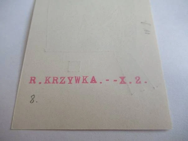 Exlibris – pro Dr. Stanisława Aulicha – Ryszard Krzywka – X2 (dřevoryt), vesmírný motiv s Panem Twardowským na Měsíci – 8,5 x 6 cm