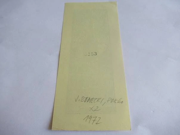 Exlibris – Jørgen Ville Pedersen – J. Biłecki (1972) – Motiv: Historická městská architektura s věží, originální signovaný dřevoryt (15,5 x 7 cm)