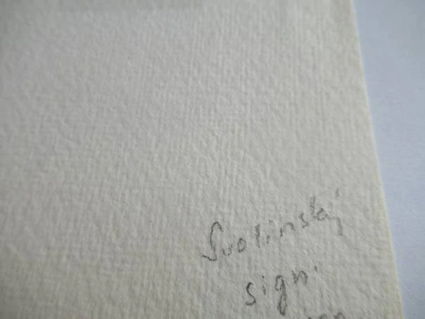 Exlibris – Vlastní autorské exlibris – Karel Svolinský (1941) – Motiv: Alegorická tančící / letící ženská postava ve větru, originální ručně signovaný dřevoryt / kamenorytina na strukturovaném papíře (14,5 x 10 cm)