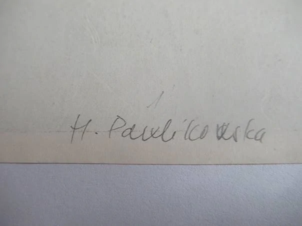 Exlibris Muzeum Śląskiego – Halina Pawlikowska, 1968 – originální grafický list, 10,5x9 cm