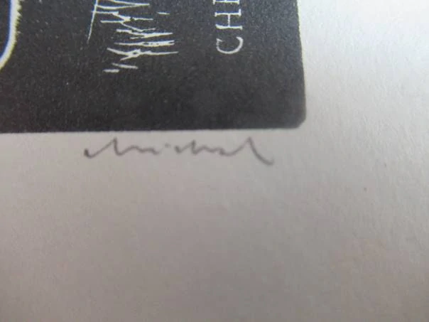 Exlibris – Christoph H. Heilmann – Rastislav Michal – Ženský akt s antickým sloupem – 11×8 cm – dřevoryt