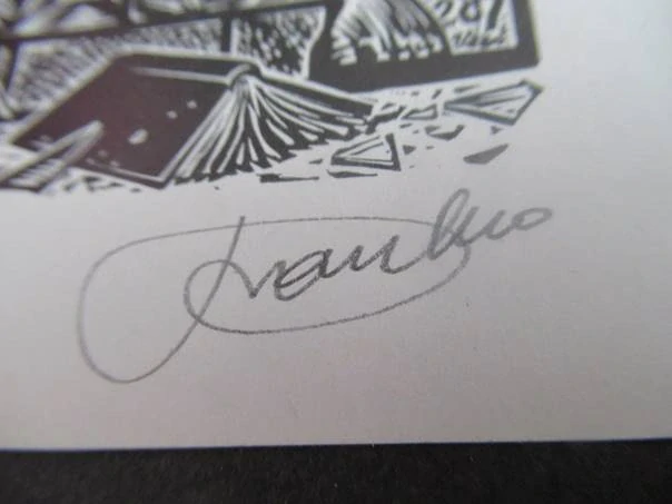 Exlibris – J. & C. M. Anthierens – Frank-Ivo van Damme – Fotograf a ženský akt – 12,5×9 cm – dřevoryt