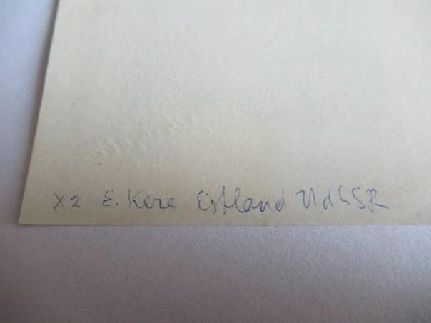 Exlibris – Enn Kera – Enn Kera – Sochař v ateliéru s ženským aktem – 9×6,5 cm – dřevoryt (X2)
