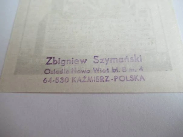 Exlibris – Andre Hohengarten – Nečitelný autor – motiv: Památník obětem nacismu s motivem kříže – 12×7,5 cm – linoryt