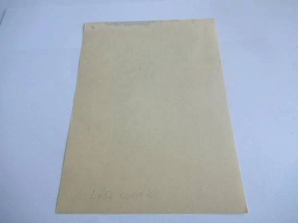 Exlibris – MUDr. Jaroslav Franta – Láďa Novák – Učenec s novorozenětem a čápem – zinkografie, 16,5×12 cm