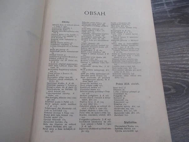 Kniha Věda a práce: Volné rozhledy na poli průmyslu, obchodu a řemesel (Ročník IX., 1901) – encyklopedický technický sborník a svázaný ročník ilustrovaného časopisu, vhodné pro sběratele industriální archeologie, technických reálií rakousko-uherské monarc