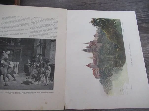 Kniha Praha ve své slávě i utrpení – historicko-místopisná monografie a pragensie, vhodné pro sběratele starých tisků, dějin hlavního města a milovníky pražské architektury, autor Jan Dolenský (1903), nakladatel B. Kočí v Praze, původní pevná celoplátěná