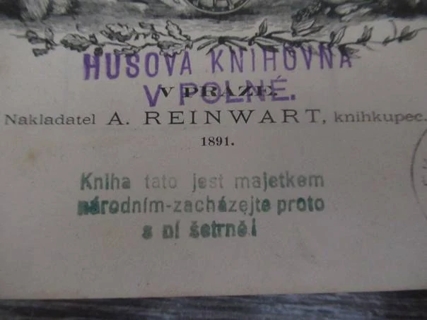 Kniha Upomínka na všeobecnou zemskou Jubilejní výstavu r. 1891 v Praze – Rolnictvu českému věnuje Hospodář českoslovanský, nakladatel A. Reinwart