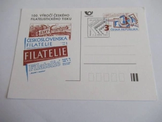 Česká Republika - 100. výročí českého filatelistického tisku
