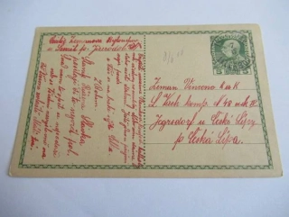 5 Heller - Korespondenční lístek s předtiskem - František Kaiserliche Konigliche  - Rakousko