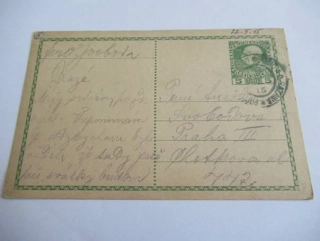 5 Heller - Korespondenční lístek s předtiskem - František Kaiserliche Konigliche  - Rakousko - 1915