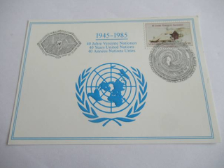 Postverwaltung 40 Jahre  Vereinten nationen - 1985