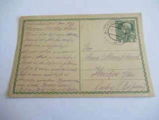 5 Heller - Korespondenční lístek s předtiskem - František Kaiserliche Konigliche  - Blumau - 1915