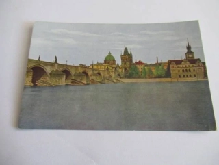 Praha - Karlův most a staroměstské mlýny z Kampy