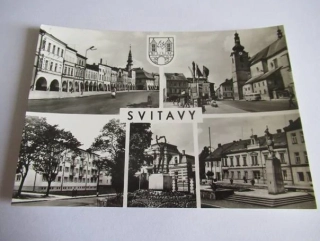 Svitavy - náměstí Míru, sídliště ,,Na starém hřišti´´, socha svobody..