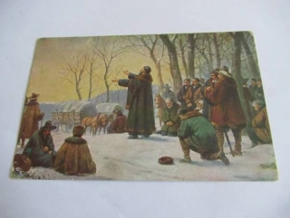 Jan Amos Komenský loučí se s vlastí r. 1627