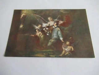 Desetiletý sv. Alois činí před obrazem P. Marie slib čistoty
