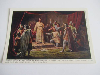 Přemysl Otakar II. před bitvou na Moravském poli r. 1278
