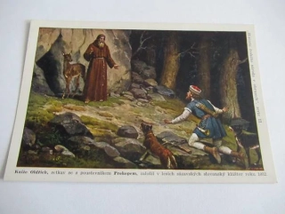 Kníže Oldřich, setkav s poustevníkem Prokopem