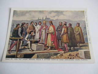 Karel IV. r. 1357 položil základní kámen k novému mostu na místě poškozeného mostu Juditina
