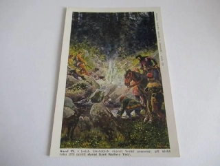 Karel IV. založil slavné lázně Karlovy Vary r. 1370