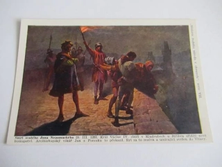 Smrt svatého Jana Nepomuckého r.1393