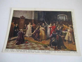 Zvolení Jiříka z Poděbrad králem českým r. 1458