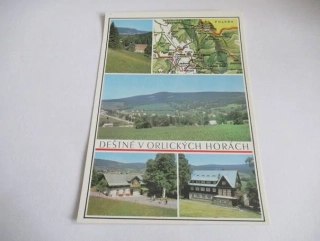Deštné v Orlických horách - chata Alba, celkový pohled, zotavovna ROH Panorama, ubytovna ROH Jiráskův dům