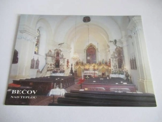 Bečov nad Teplou - interiér kostela sv. Jiří
