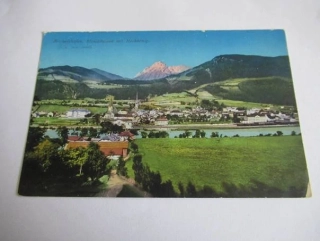 Bischofshofen, Mandelwand mit Hochkönig - Rakousko