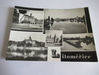 Litoměřice - Mírové náměstí, celkový pohled s Radobýlem..