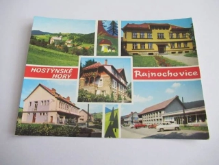 Rajnochovice - Celkový pohled, základní škola, dětská letní zotavovna..