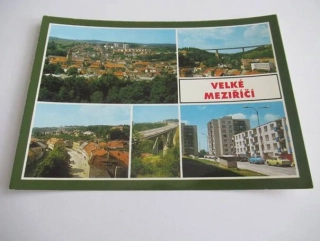Velké Meziříčí - Celkový pohled, střed města se zámkem, náměstí..