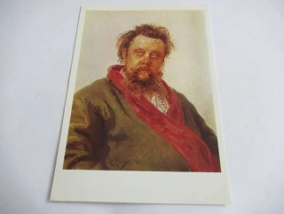 Ilya Repin - portrét skladatele Moussorgsky, 1881