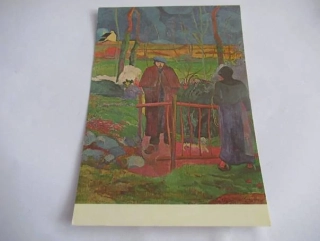 Paul Gauguin - muž s pejskem a žena