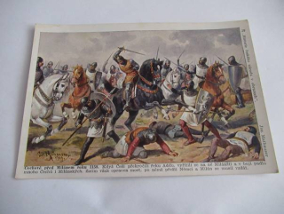 Čechové před Milánem r. 1158