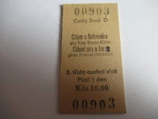 Český Brod D - Chlum u Rakovníka - přes Praha-Řevnice-Hýskov - Chlumčany u Loun - přes Prahu-Olovnici