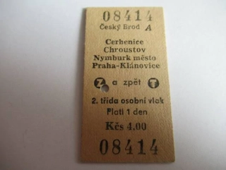 Český Brod A - Cerhenice - Chroustov - Nymburk-město - Praha-Klánovice a zpět