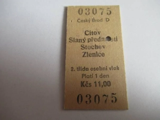 Český Brod D - Cítov - Slaný předměstí - Stochov - Zlenice