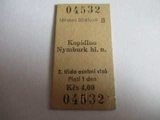 Městec Králové B - Kopidlno - Nymburk hl. n.