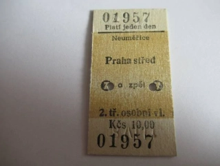 Neuměřice - Praha střed a zpět