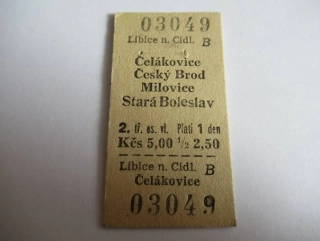 Libice nad Cidlinou B - Čelákovice - Český Brod - Milovice - Stará Boleslav