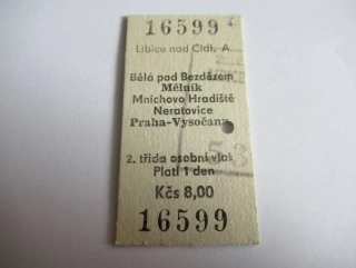 Libice nad Cidlinou A - Bělá pod Bezdězem - Mělník - Mnichovo Hradiště - Neratovice - Praha-Vysočany