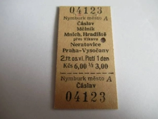 Nymburk město A - Čáslav - Mělník - Mnichovo Hradiště - přes Vlkavu - Neratovice - Praha-Vysočany 