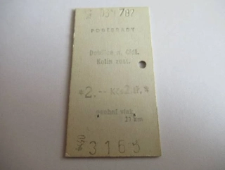 Poděbrady - Dobšice nad Cidlinou - Kolín zastávka